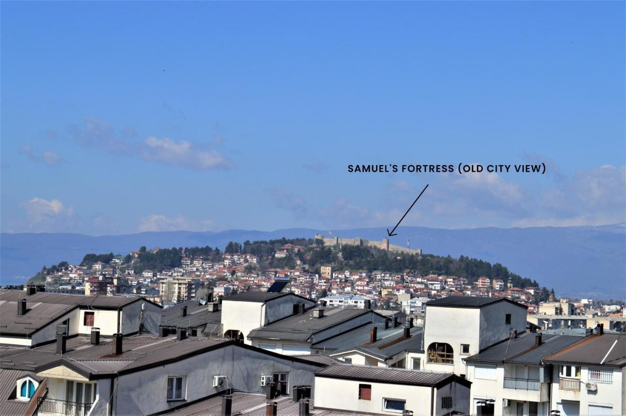 Charming & Spacious 2 Bedroom Apartment With A Gorgeous 8Th-Floor View Ohrida Exterior foto